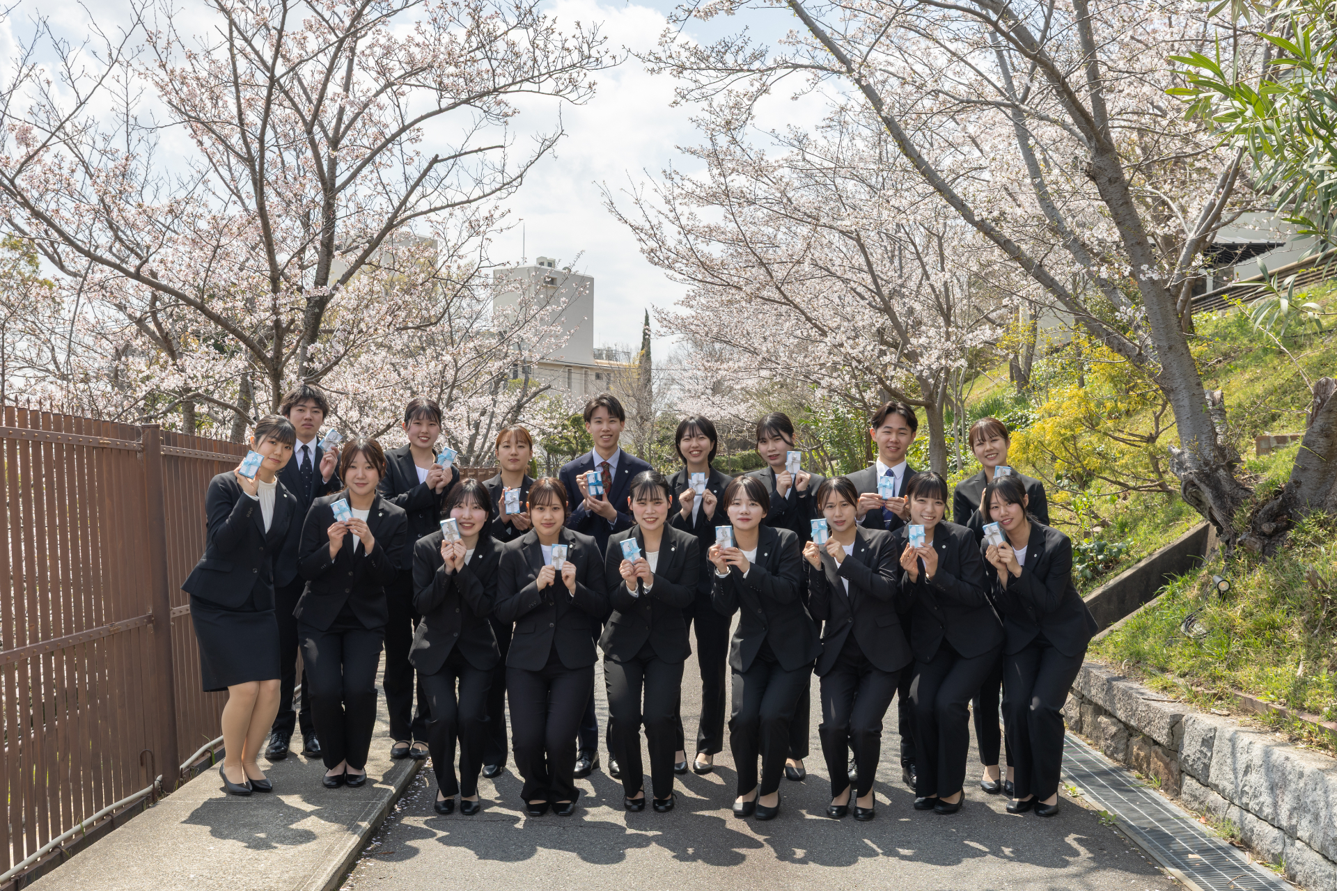 入社式 桜